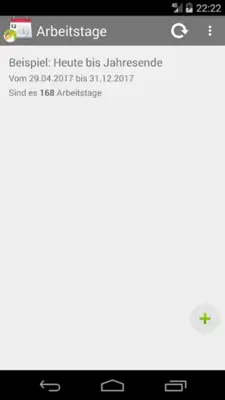 Arbeitstage android App screenshot 3
